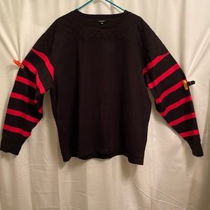 J. PETERMAN LONG SLEEVE PATCH PULLOVER